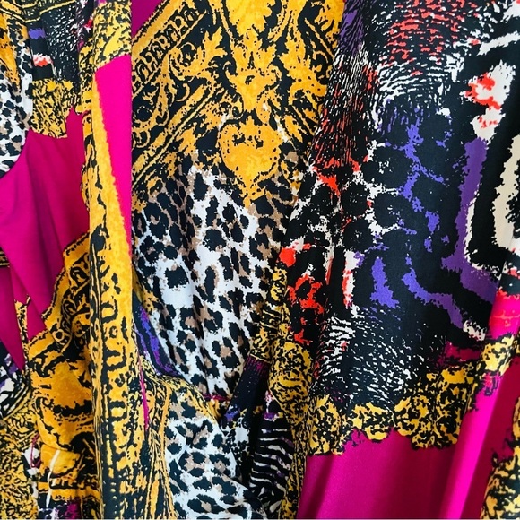 Steve Harvey Celebrity Edition Vibrant Multicolor Dress Medium careerwear office - Picture 6 of 8